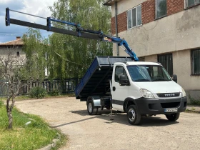 Iveco 35c13 Самосвал с Кран N1, регистриран, снимка 2