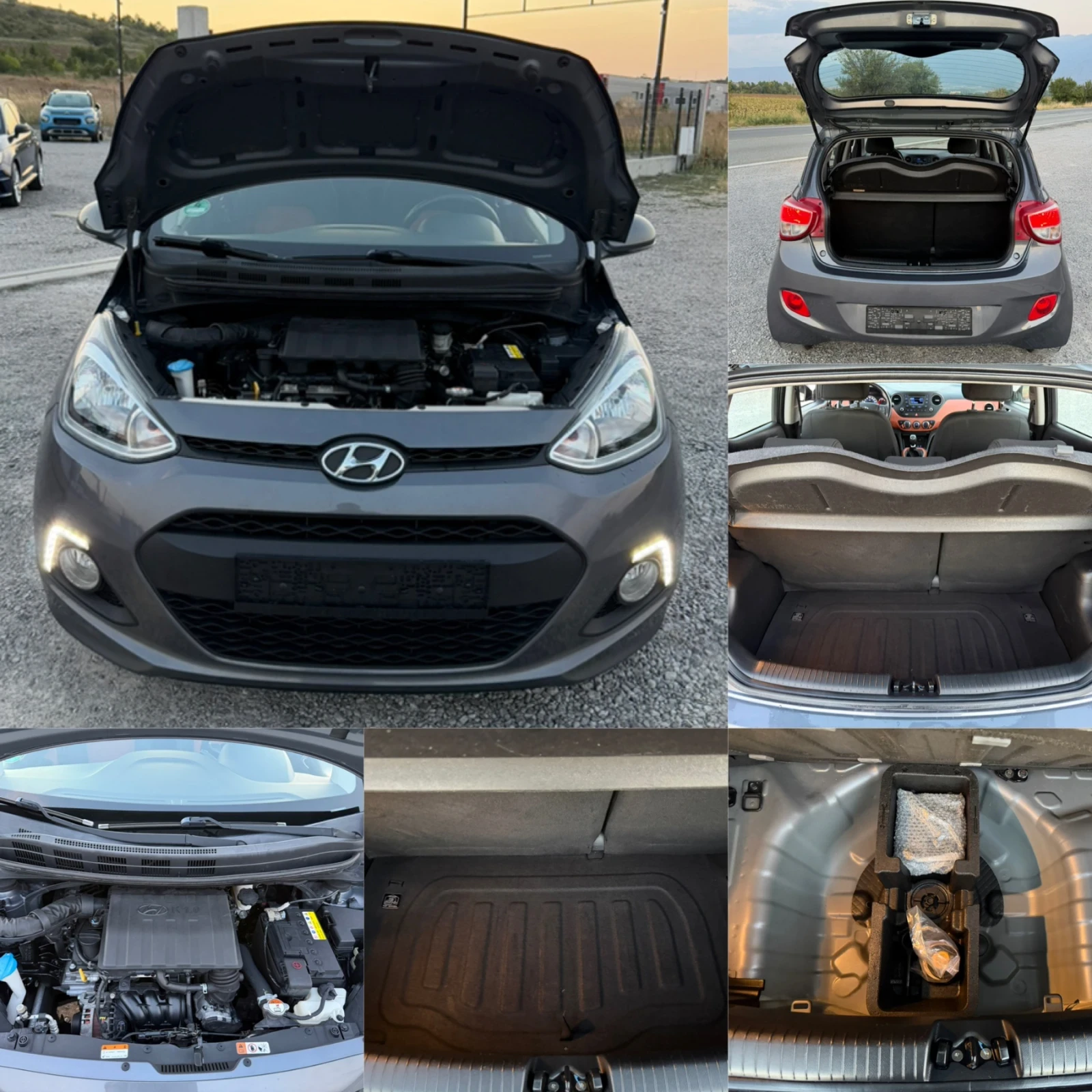 Hyundai I10 1.0i LED EURO 6 TUV , снимка 17 - Автомобили и джипове - 55931912