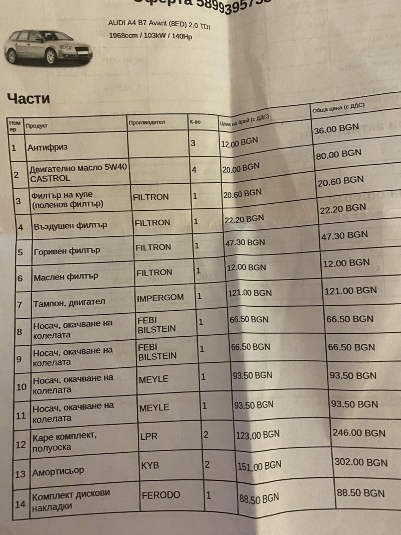 Audi A4, снимка 13 - Автомобили и джипове - 47248187