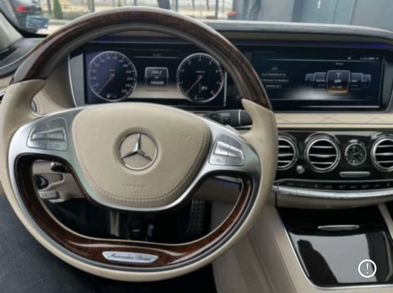 Mercedes-Benz S 63 AMG Оригинален АМГ пакет с брабус тунинг добавки, снимка 3 - Автомобили и джипове - 52119842