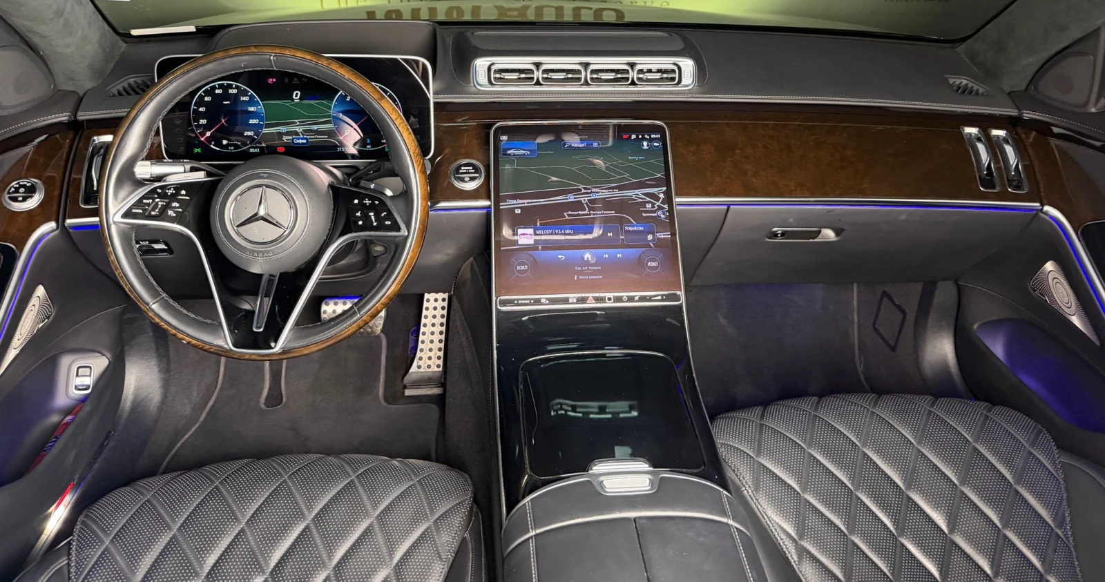 Mercedes-Benz S 400 d Long* 4M AMG* TV* Chauffeur* HuD* Pano, снимка 10 - Автомобили и джипове - 55055520