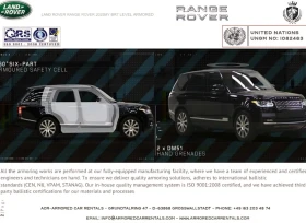 Land Rover Range rover ARMORED* НОВ* 4780км* VR7* КАПСУЛА*  | Auto.bg — изображение 13