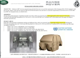 Land Rover Range rover ARMORED* НОВ* 4780км* VR7* КАПСУЛА*  | Auto.bg — изображение 17