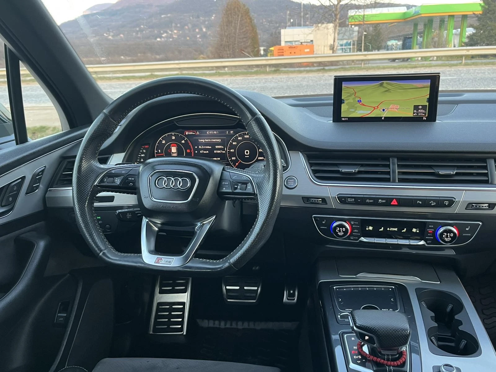 Audi Q7 3.0TDI 272кс QUATTRO S-LINE  NAVI LED DISTRONIK, снимка 8 - Автомобили и джипове - 53825737