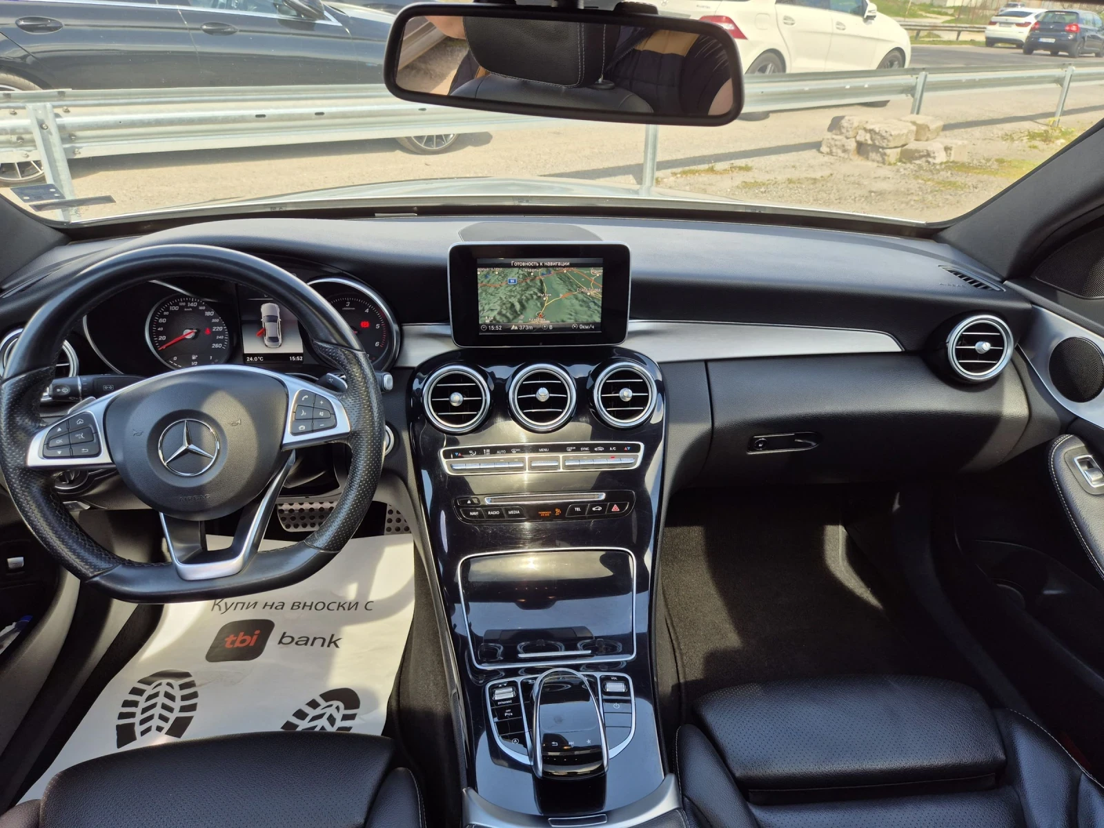 Mercedes-Benz C 220 9G///AMG Line///Panorama  | Mobile.bg — изображение 14