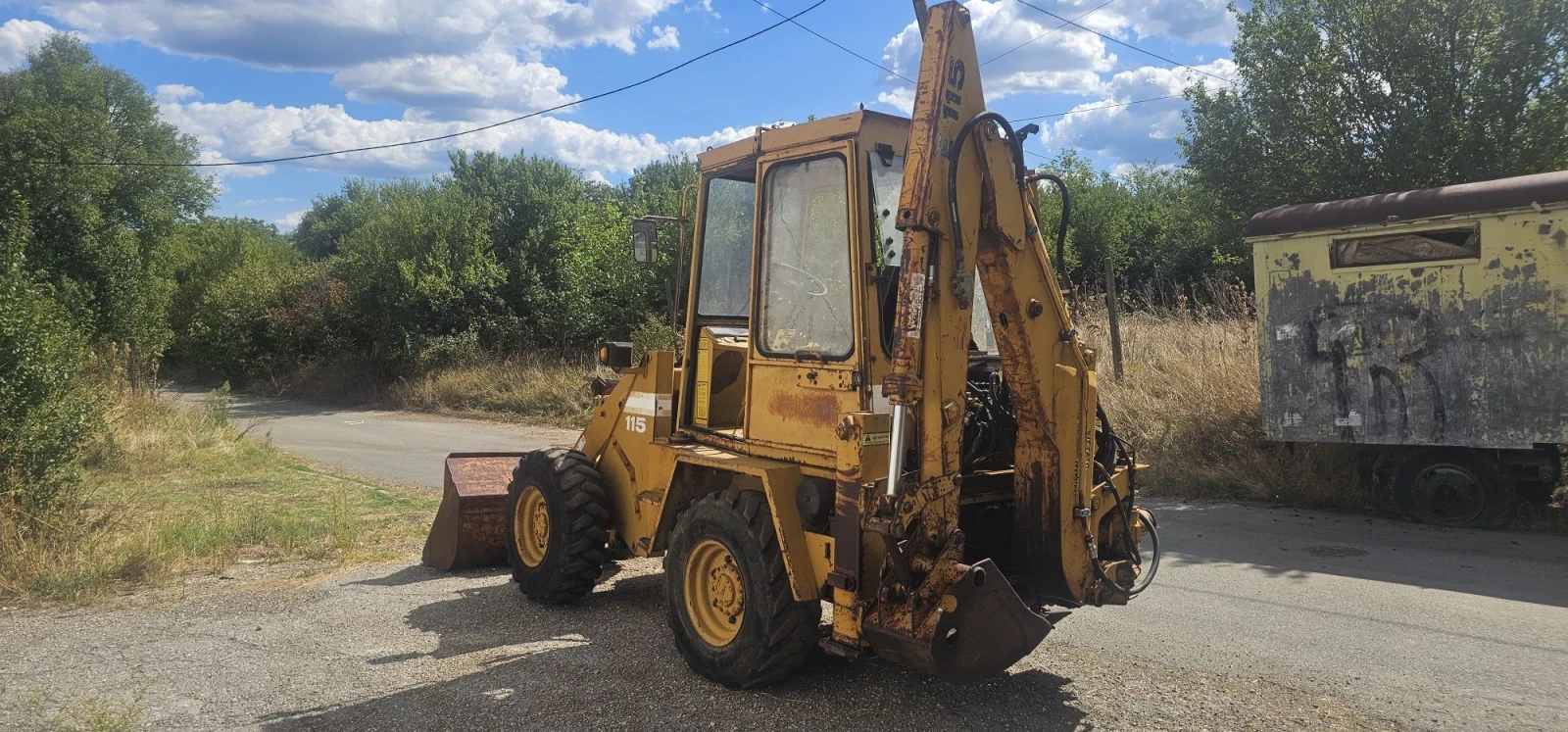 Багер FIAT Hitachi Benfra 115 4х4 кофа бетон и мото влици, снимка 3 - Индустриална техника - 55951903