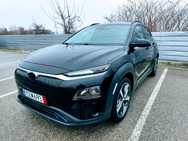 Hyundai Kona 64KWh/Blue link/3 ФАЗНА/SOH100%/Термопомпа/HEADUP, снимка 2 - Автомобили и джипове - 53211693