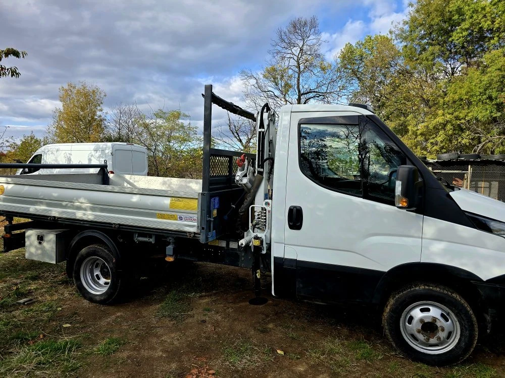 Iveco 3512 ТРИСТРАНЕН САМОСВАЛ с кран  - изображение 2