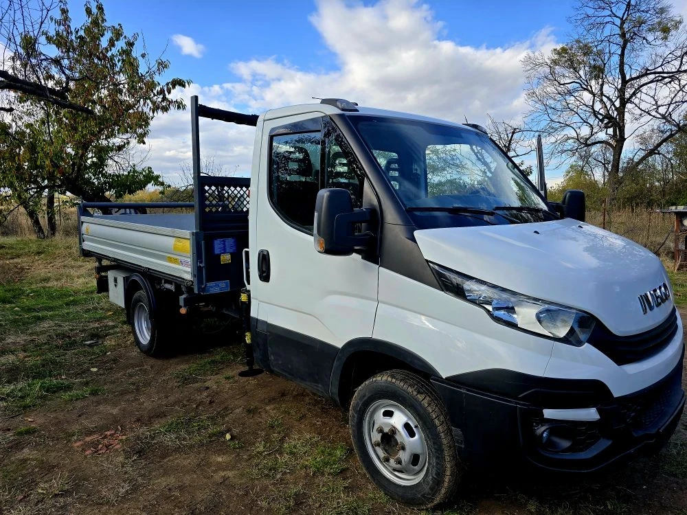 Iveco 3512 ТРИСТРАНЕН САМОСВАЛ с кран  - изображение 6
