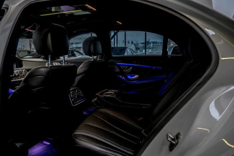 Mercedes-Benz S 400 AMG/4Matic/Ambient/Burmester/Long/Panorama/Камера , снимка 9 - Автомобили и джипове - 53235078