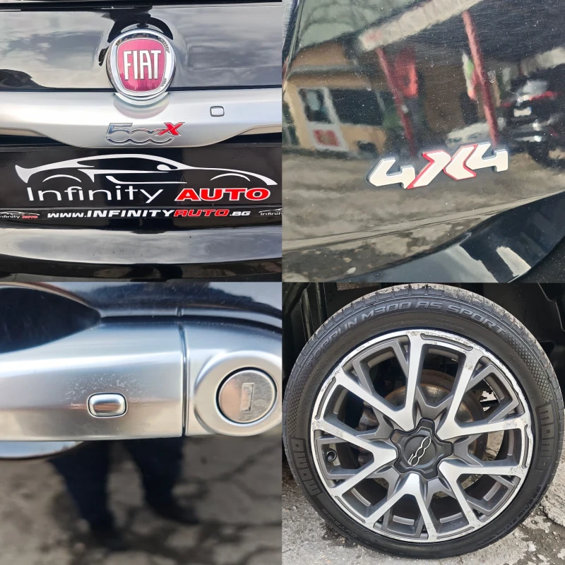 Fiat 500X 4x4, АВТОМАТ, ДИСТРОНИК, ПОГРЕВ, КАМЕРА, КЕЙЛЕС, Ф, снимка 17 - Автомобили и джипове - 53597629
