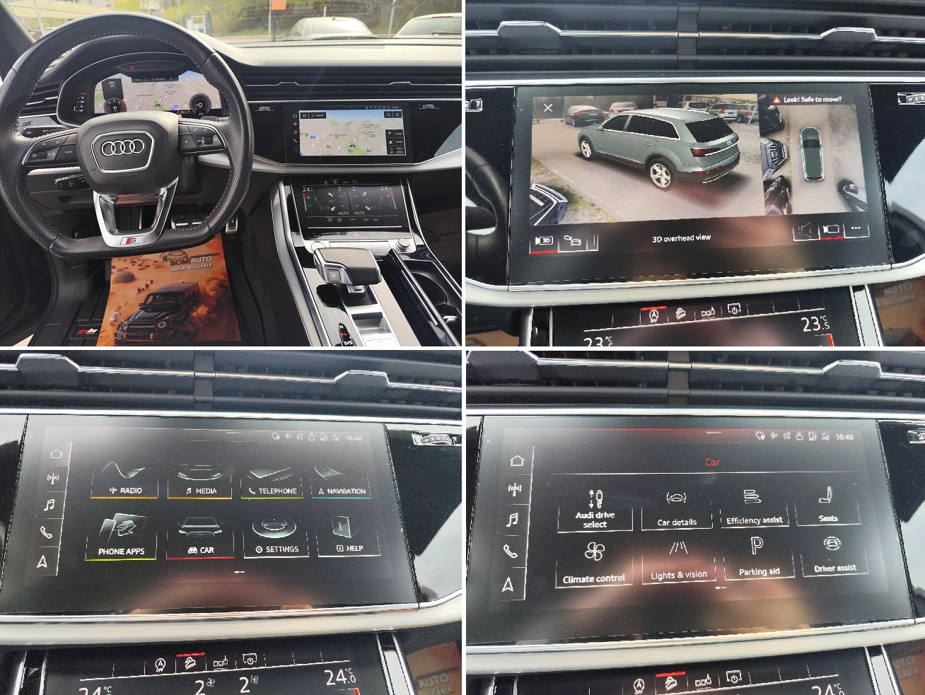 Audi Q7 3.0TDi* S-LINE* QUATTRO* 7 MECTA* MATRIX* KAMEРА, снимка 10 - Автомобили и джипове - 54224275
