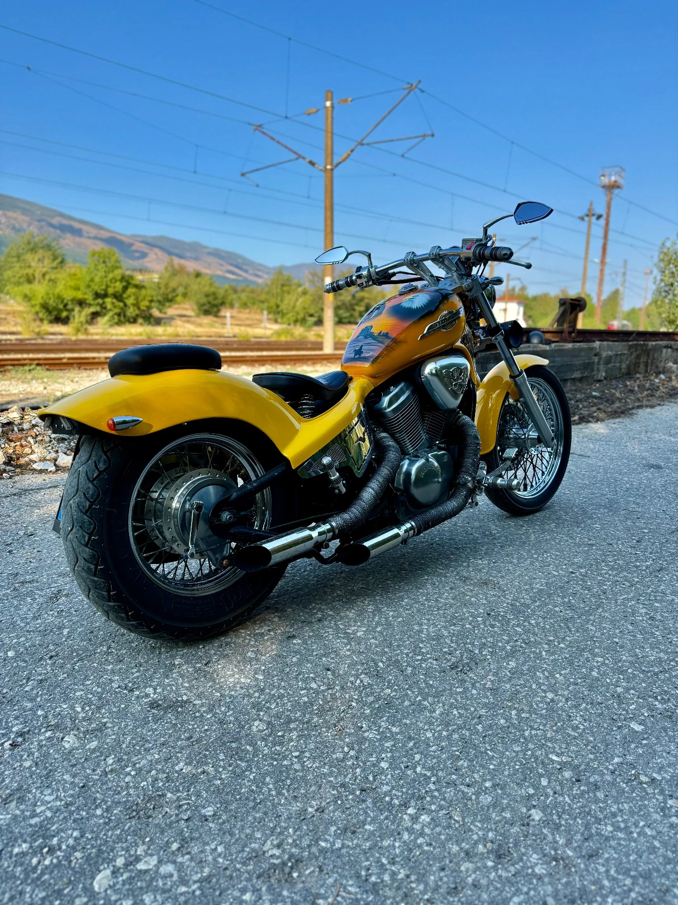 Honda Shadow, снимка 5 - Мотоциклети и мототехника - 55772651