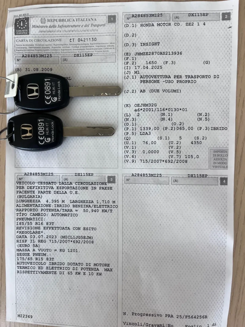 Honda Insight 1.3 Hybrid / 130.000km, снимка 17 - Автомобили и джипове - 51097888