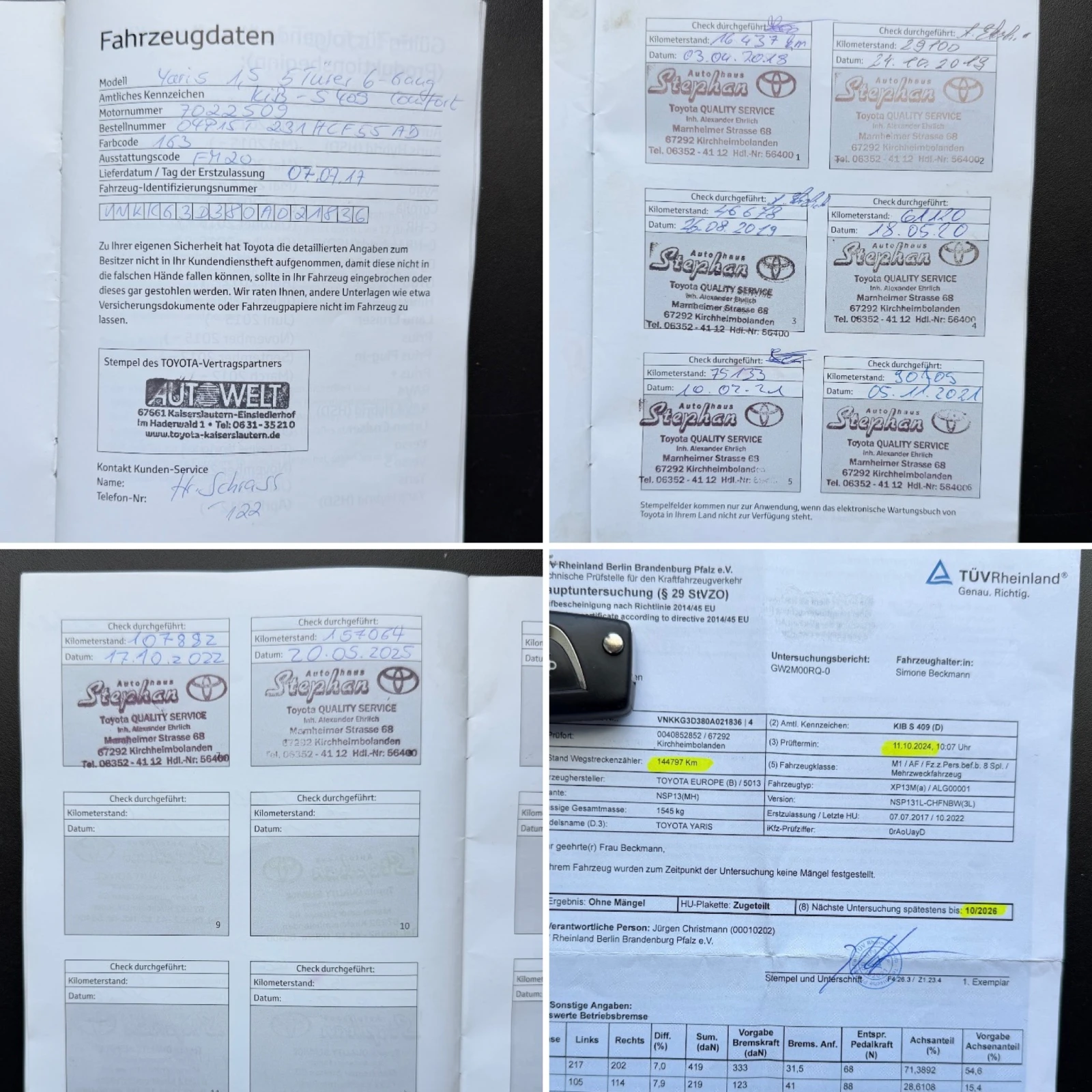 Toyota Yaris 1.5VVT-iE* СЕРВИЗНА КНИЖКА С ПЪЛНА ИСТОРИЯ В TOYOT, снимка 17 - Автомобили и джипове - 54597100