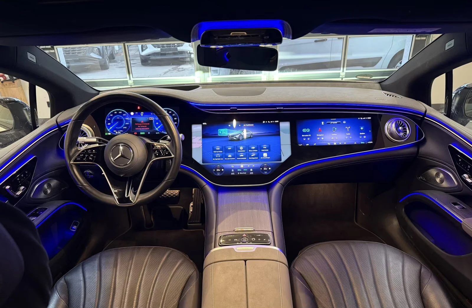 Mercedes-Benz EQS 450+ /333HP/AMG/HYPER/360/PANO/PREMIUM/ACC/493z, снимка 9 - Автомобили и джипове - 54956286