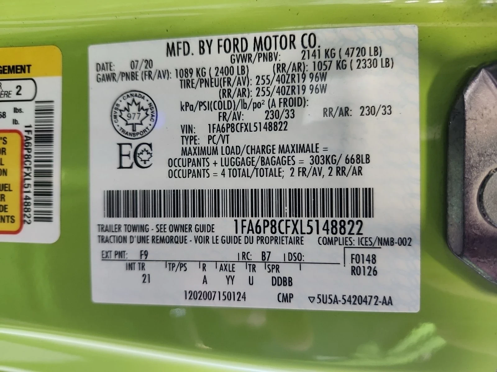 Ford Mustang GT* Grabber Lime* Back cam* Keyles* Keyless Go* По, снимка 16 - Автомобили и джипове - 56072885