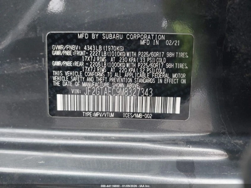 Subaru Crosstrek 2l Premium, снимка 9 - Автомобили и джипове - 53502095