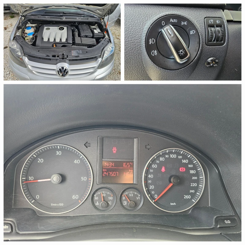 VW Golf Plus 1.9TDI/105K.C./KATO HOB/HABИ-ANDROID/ИТАЛИЯ/ЛИЗИНГ, снимка 11 - Автомобили и джипове - 52191580