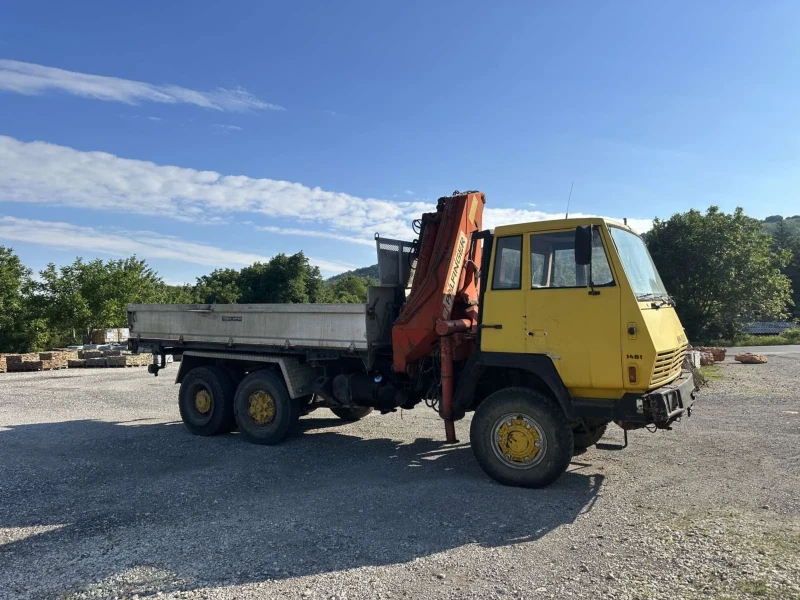 Steyr 1491 Самосвал с кран , снимка 2 - Камиони - 52568376