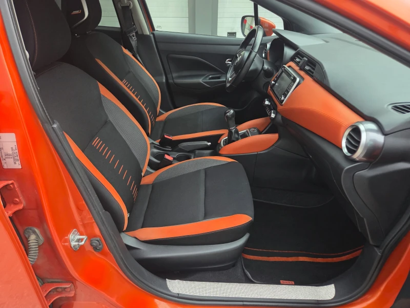 Nissan Micra 0.9Turbo(90hp)Distronic/BOSE/Navi/Камерa360/Keyles, снимка 15 - Автомобили и джипове - 53385725