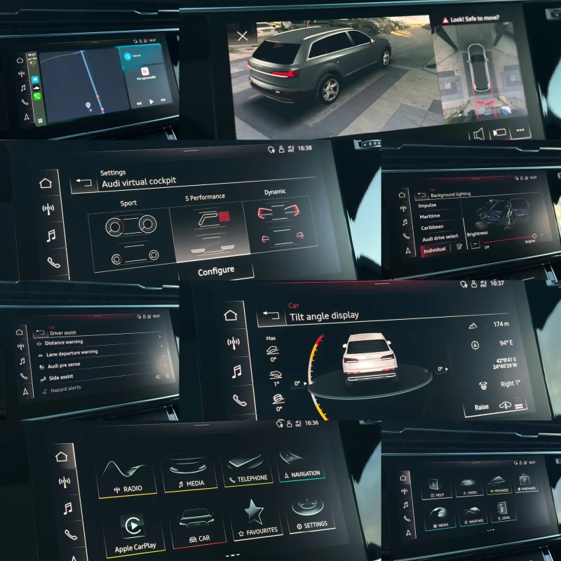 Audi SQ7 * 4.0TDI* Laser* Масаж* Distronic* ActiveSound* , снимка 17 - Автомобили и джипове - 52215052