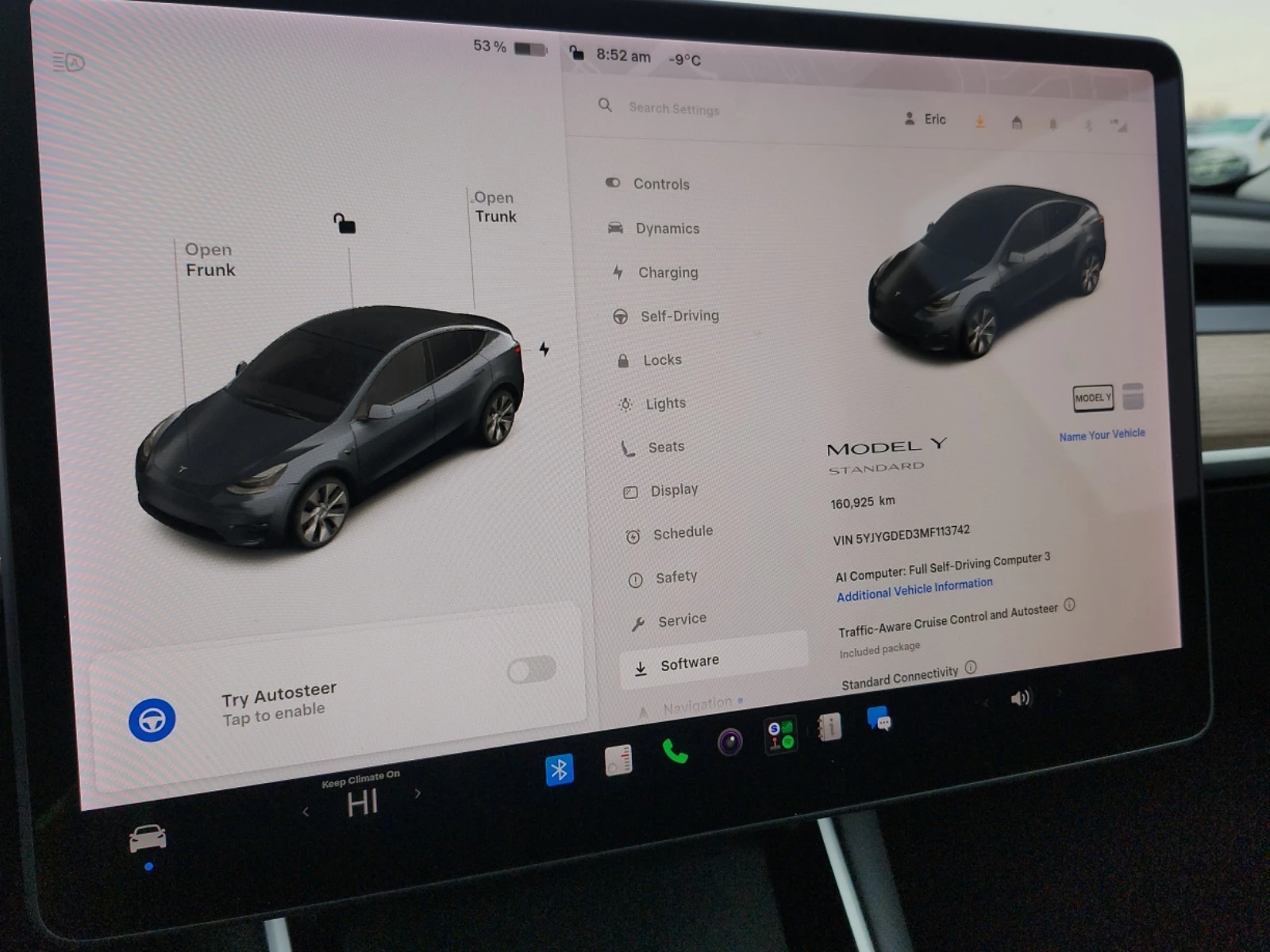 Tesla Model Y STANDARD RANGE, снимка 9 - Автомобили и джипове - 56716112