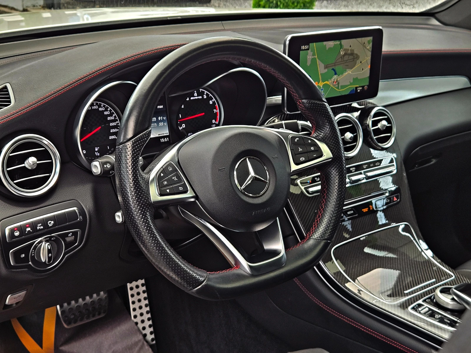 Mercedes-Benz GLC 43 AMG DISTR/360CAMERA/AIRMAT/�������/AMBIENT/CARBON/LIZI | Mobile.bg � ����������� 11