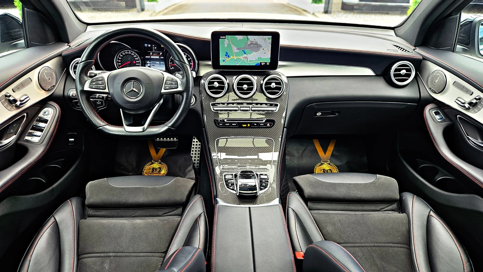 Mercedes-Benz GLC 43 AMG DISTR/360CAMERA/AIRMAT/�������/AMBIENT/CARBON/LIZI | Mobile.bg � ����������� 9