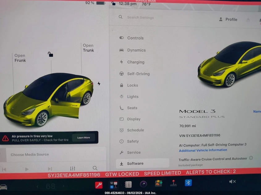 Tesla Model 3 Standard Range Plus Rear-Wheel Drive, снимка 7 - Автомобили и джипове - 55272164