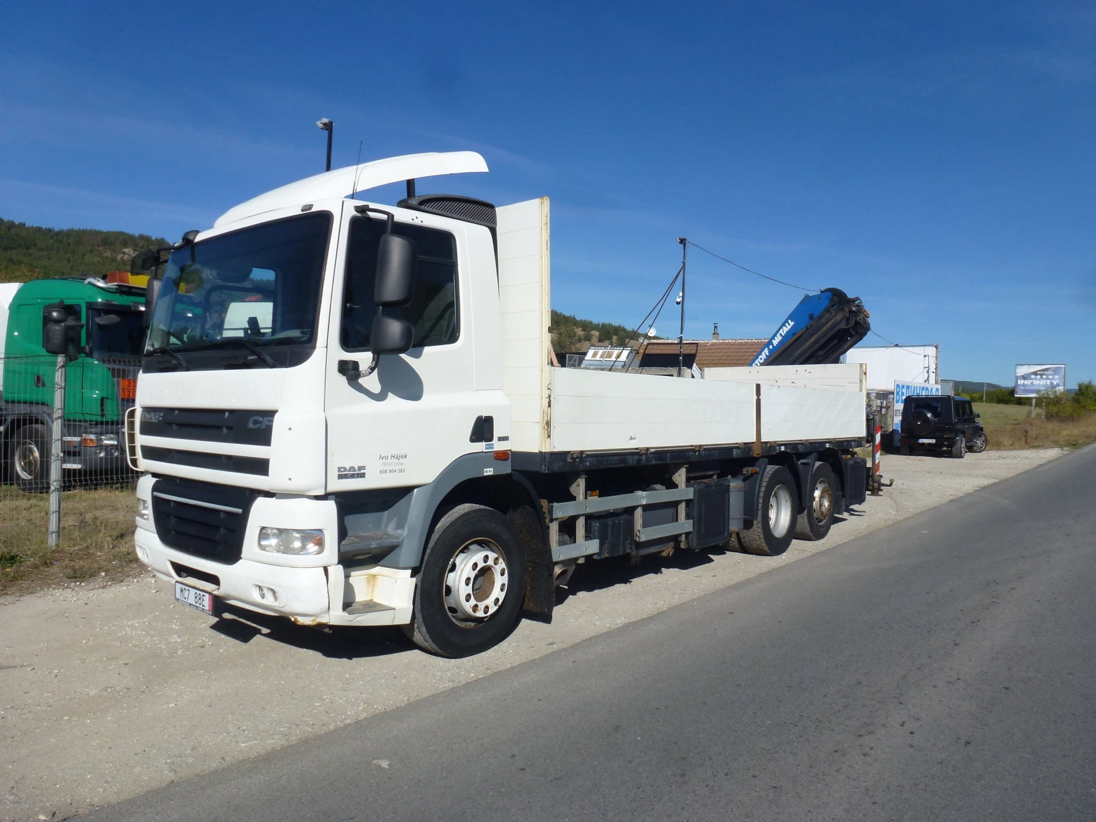 Daf CF НАЛИЧЕН с кран 18 метра с дистанционно