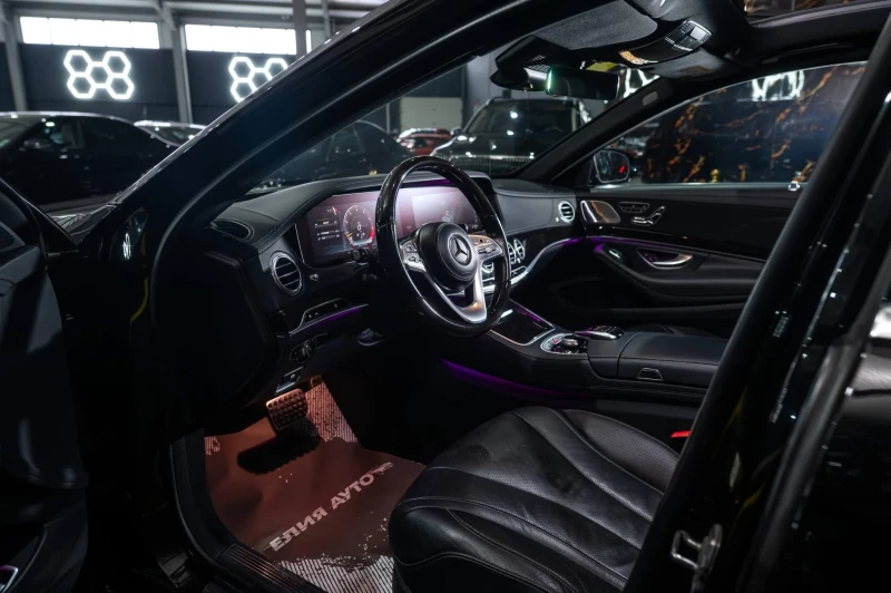 Mercedes-Benz S 560 LONG FACELIFT AMG LINE ПАНО BURM 3XTV ЛИЗИНГ 100%, снимка 11 - Автомобили и джипове - 53076951