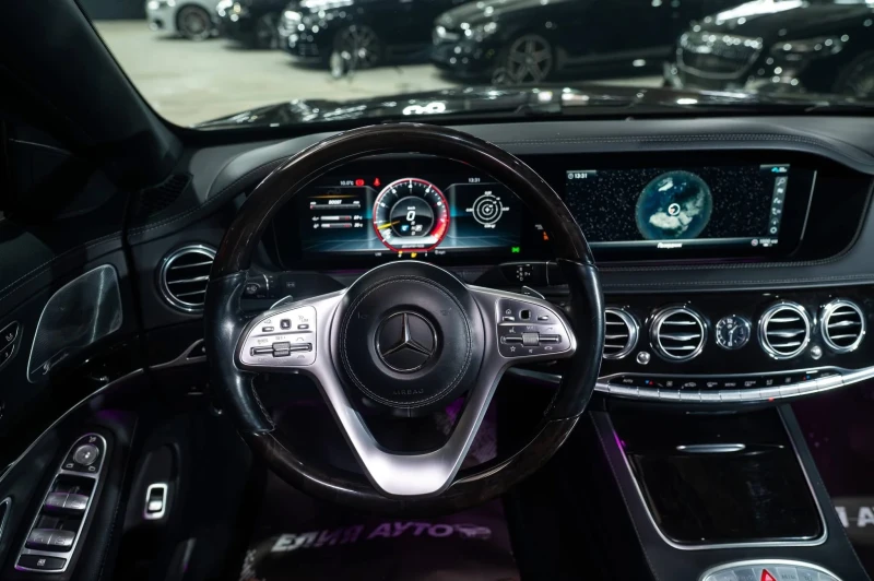 Mercedes-Benz S 560 LONG FACELIFT AMG LINE ПАНО BURM 3XTV ЛИЗИНГ 100%, снимка 12 - Автомобили и джипове - 53076951