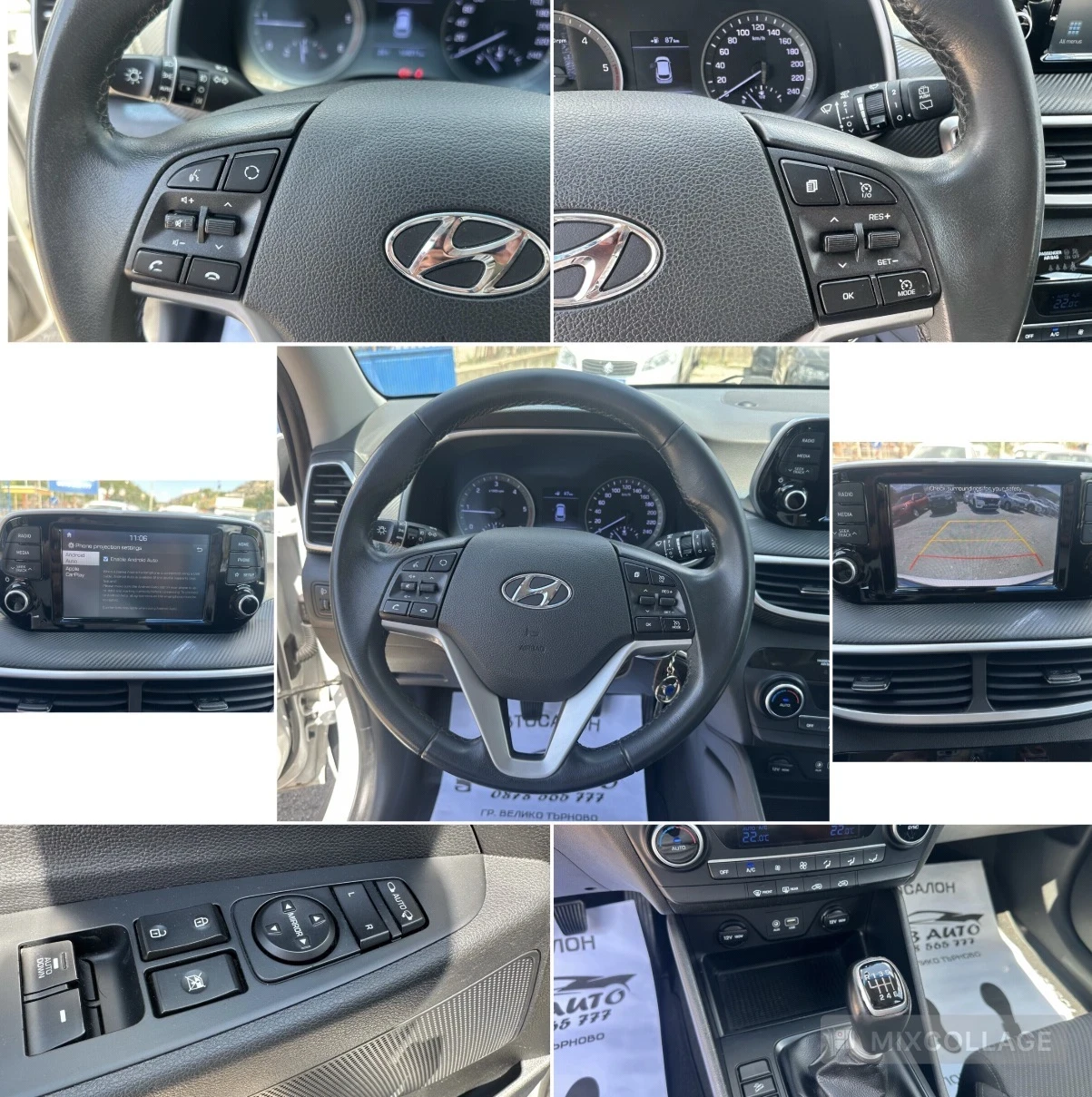 Hyundai Tucson 1.6CRDI-FACELIFT-ОБСЛУЖЕН-НАВИ-ЛЕД-КАМЕРА, снимка 14 - Автомобили и джипове - 55470160