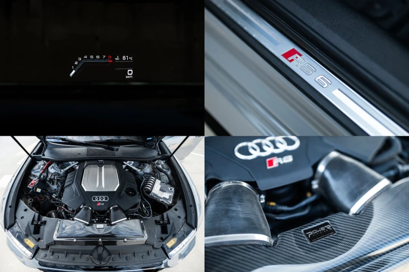 Audi Rs6 1001HP/CERAMIC/CARBON/360/B&O/ГАРАНЦИЯ !, снимка 14 - Автомобили и джипове - 46849257