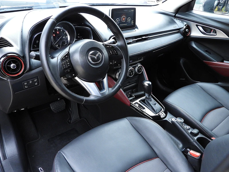 Mazda CX-3 2.0ШВЕЙЦАРИЯ-ДИСТРОНИК/КОЖА/НАВИ/LANE ASSIST/4x4, снимка 8 - Автомобили и джипове - 52641364