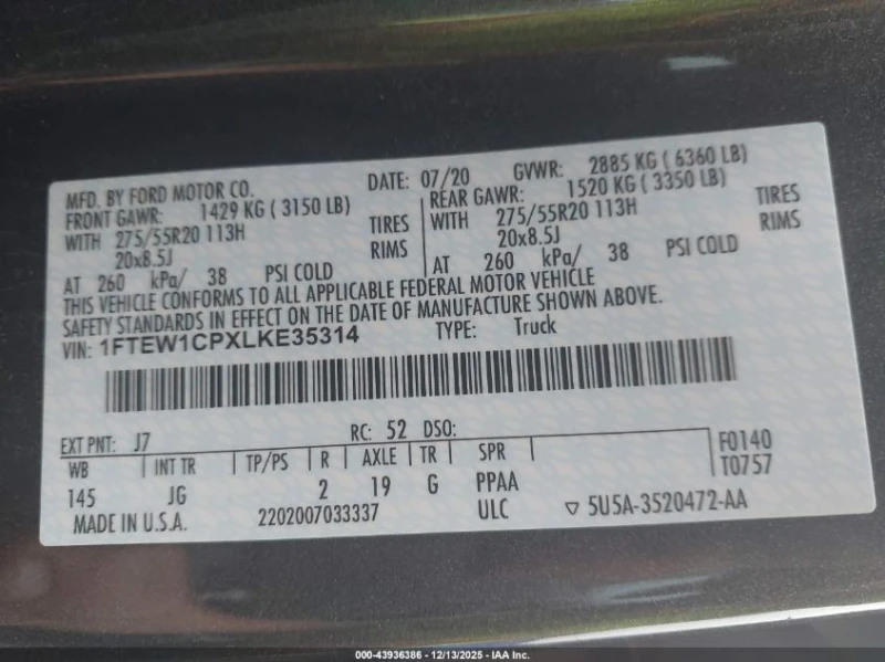 Ford F150 2.7l F-150 Xl, снимка 9 - Автомобили и джипове - 53587118