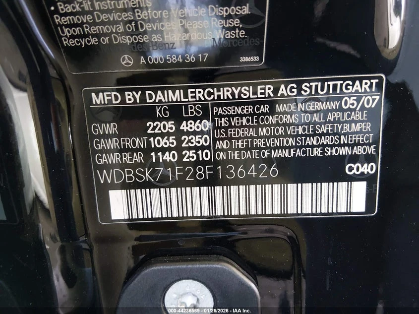 Mercedes-Benz SL 500 550 * Крайна цена до БГ* , снимка 9 - Автомобили и джипове - 53979562