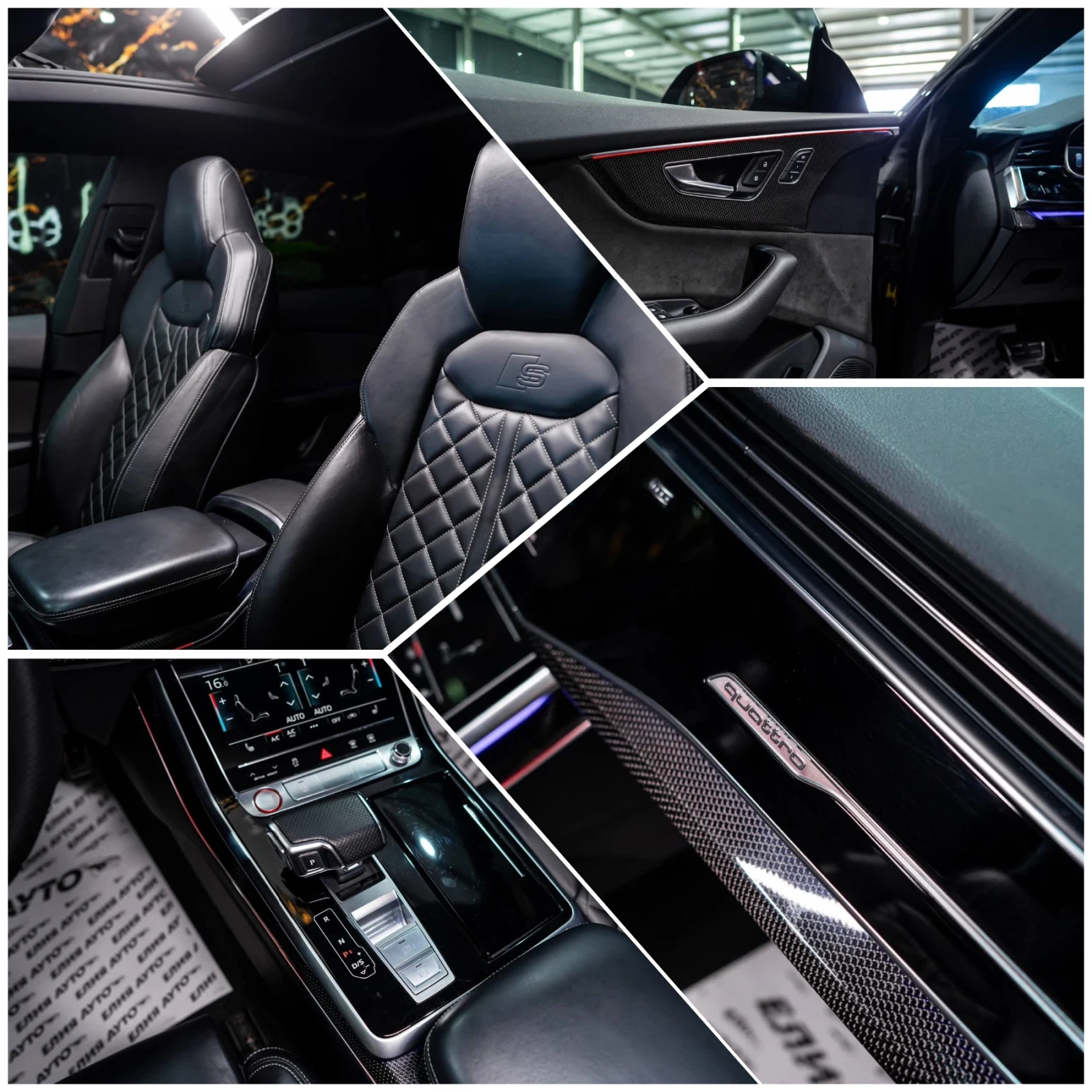 Audi SQ8 4.0D MATRIX CARBON ПАНО B&O ЛИЗИНГ 100%, снимка 16 - Автомобили и джипове - 54699442