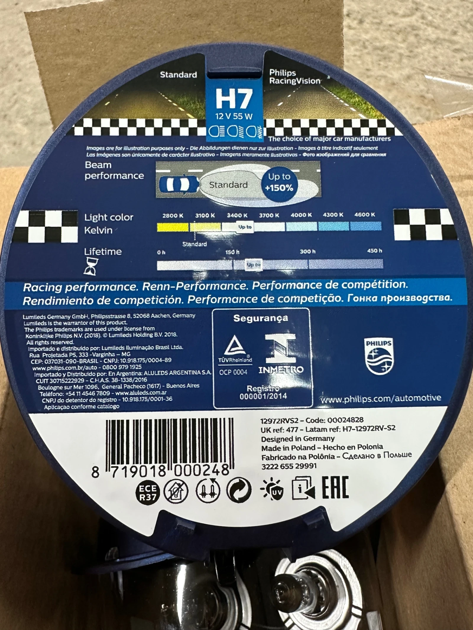����! ������ 2��. �-� Philips H7 +150% Racing Vision 12v 55w | Mobile.bg � ����������� 2