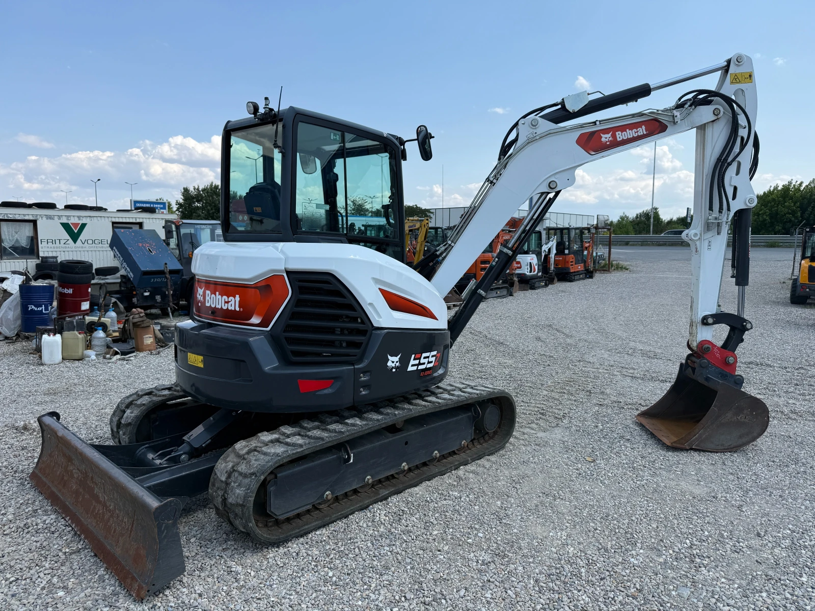 Багер Bobcat E55z LONGARM КАТО НОВ, снимка 14 - Индустриална техника - 54428891