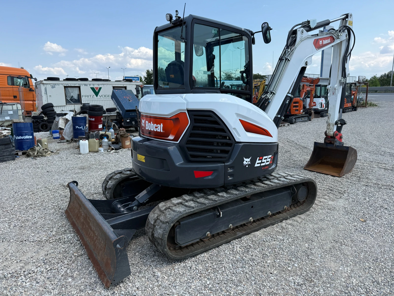Багер Bobcat E55z LONGARM КАТО НОВ, снимка 9 - Индустриална техника - 54428891