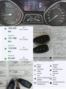 Ford C-max 1.6D/Titanium/116k.c/6ск/7м/КАМИРА/NAVI/БЛУТУТ/ТОП - 9500 лв. - 62004935 | Car24.bg