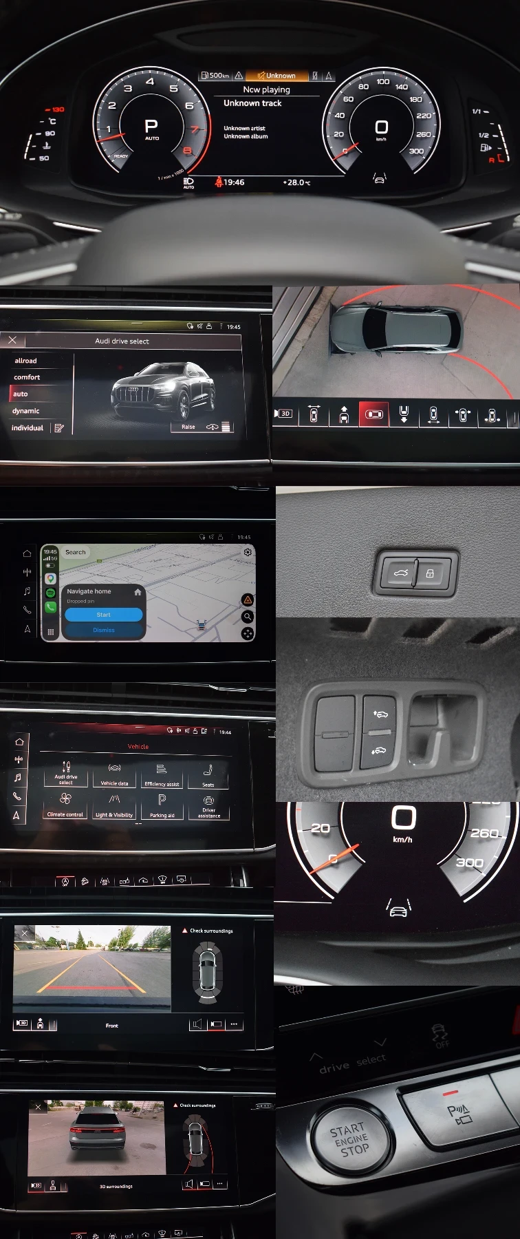 Audi Q8 55TFSI QUATTRO/ MATRIX/ FULL/ TECHNIK, снимка 10 - Автомобили и джипове - 55480324