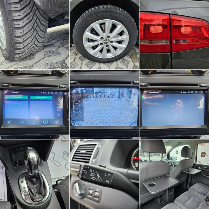 VW Touran 2.0TDI-140кс= АВТОМАТ= 7МЕСТА= HIGHLINE= КАМЕРА, снимка 16 - Автомобили и джипове - 48445442