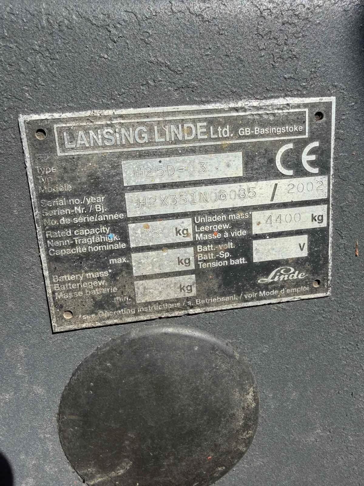 Мотокар Linde H25D-03 Дизел, снимка 11 - Индустриална техника - 55641284