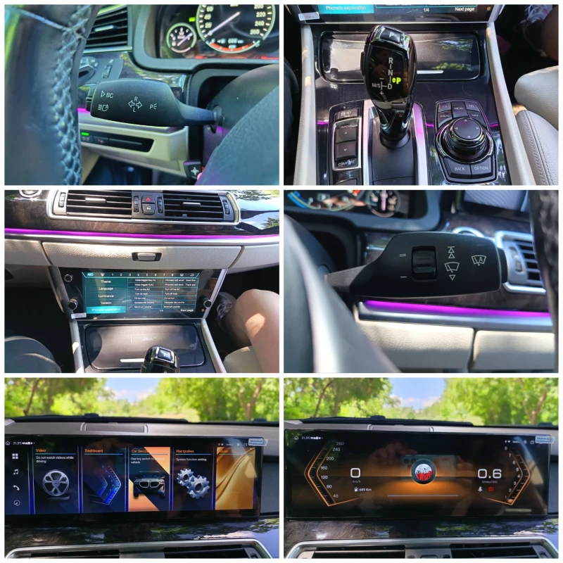 BMW 5 Gran Turismo 535XD-M-ПАКЕТ-8КАМЕРИ-GO-HEAD-UP-ВАКУМ-ОБСЛУЖЕН., снимка 10 - Автомобили и джипове - 52675893