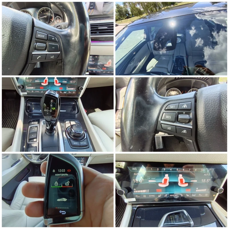 BMW 5 Gran Turismo 535XD-M-ПАКЕТ-8КАМЕРИ-GO-HEAD-UP-ВАКУМ-ОБСЛУЖЕН., снимка 11 - Автомобили и джипове - 52675893