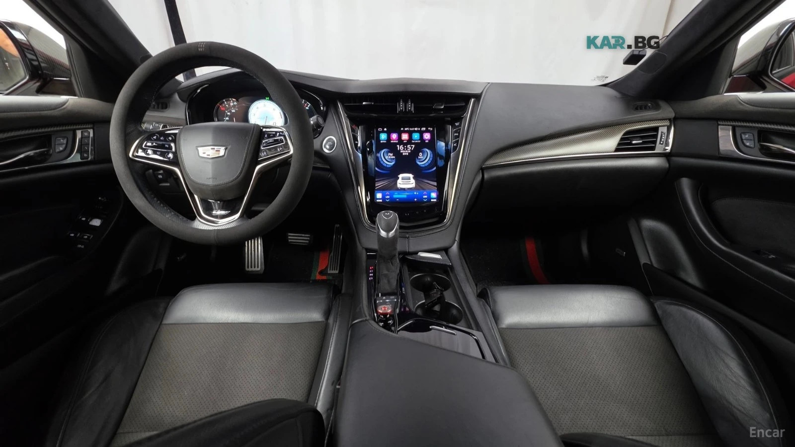 Cadillac Cts CTS-V* 6.2* КОЖА* АЛКАНТАРА* ПАНО* КАМЕРА* ПОДГРЕВ, снимка 7 - Автомобили и джипове - 56180076