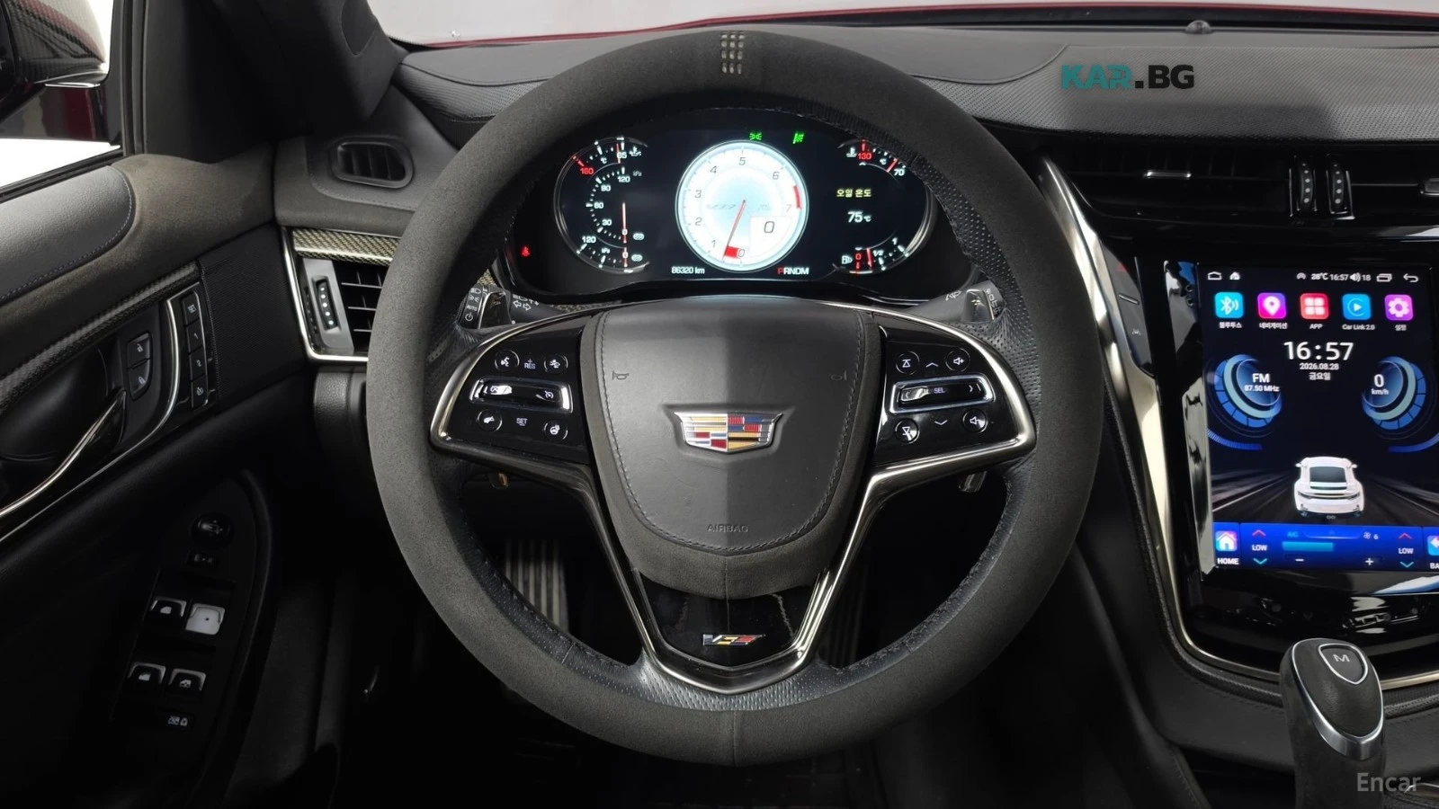 Cadillac Cts CTS-V* 6.2* КОЖА* АЛКАНТАРА* ПАНО* КАМЕРА* ПОДГРЕВ, снимка 13 - Автомобили и джипове - 56180076